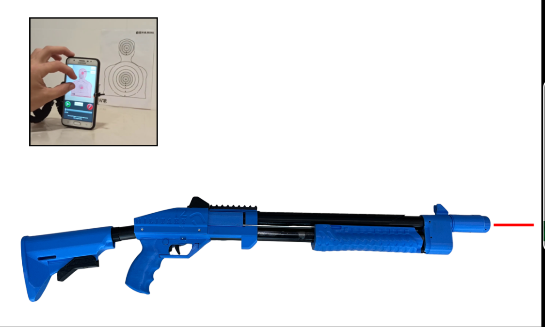 SAFE GUN - CALIBRE 12 MILITARY LASER